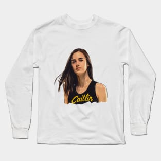 Caitlin Clark: Unstoppable Force Long Sleeve T-Shirt